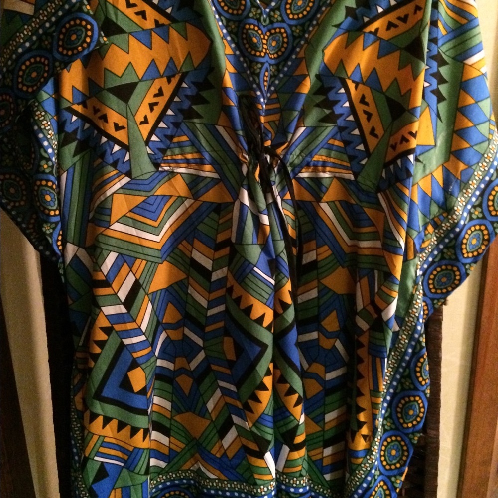 Colorful flowing tunic
